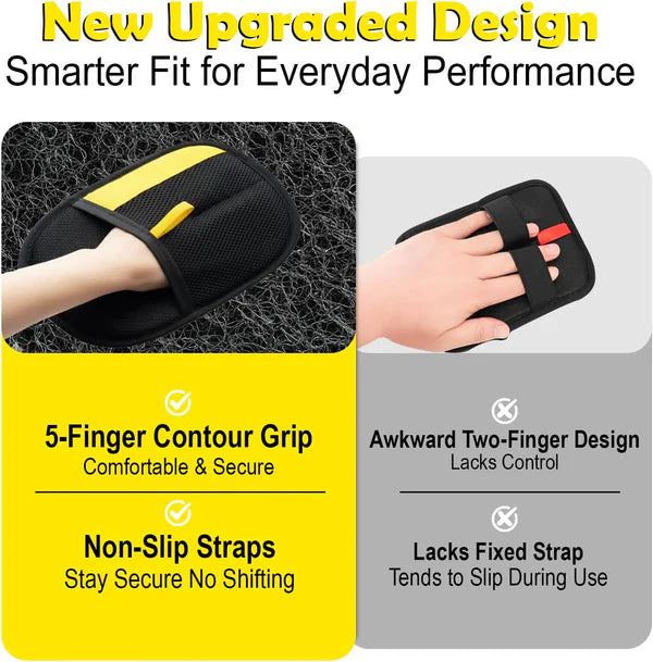 Pet Hair Removal Glove .Upgraded Thickened Reusable Electrostatic Pet Hair Remover Glove Tool .Dogs & Cats Pet Hair Glove.Used for Sofas, Bed Sheets, Carpets, Clothes, Curtains and Car Seats.