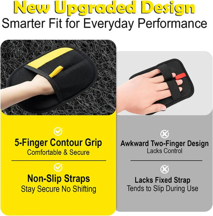 Pet Hair Removal Glove .Upgraded Thickened Reusable Electrostatic Pet Hair Remover Glove Tool .Dogs & Cats Pet Hair Glove.Used for Sofas, Bed Sheets, Carpets, Clothes, Curtains and Car Seats.