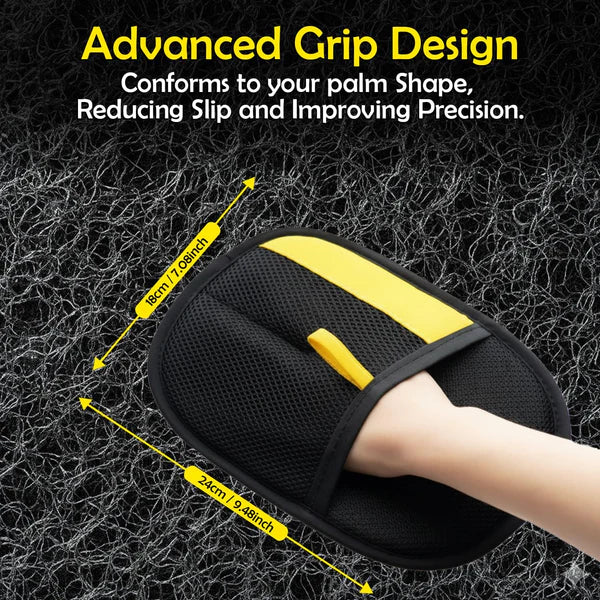 Pet Hair Removal Glove .Upgraded Thickened Reusable Electrostatic Pet Hair Remover Glove Tool .Dogs & Cats Pet Hair Glove.Used for Sofas, Bed Sheets, Carpets, Clothes, Curtains and Car Seats.